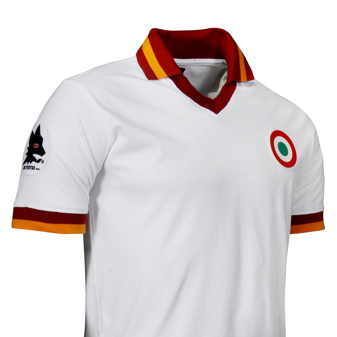 COPA AS Roma 1980-81 Away Retro Football Shirt